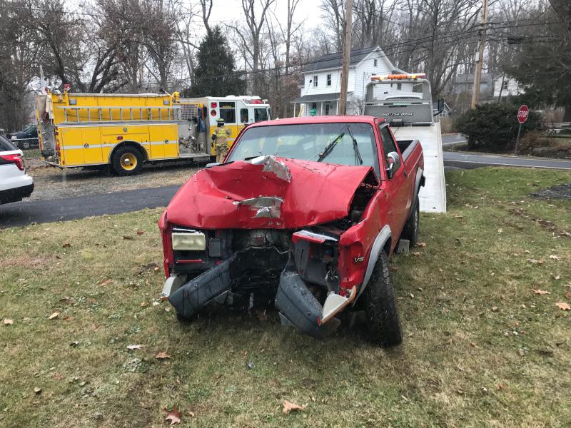 Vehicle Into A Tree - Main St. - Lower Frederick Twp. - 12/09/2017
